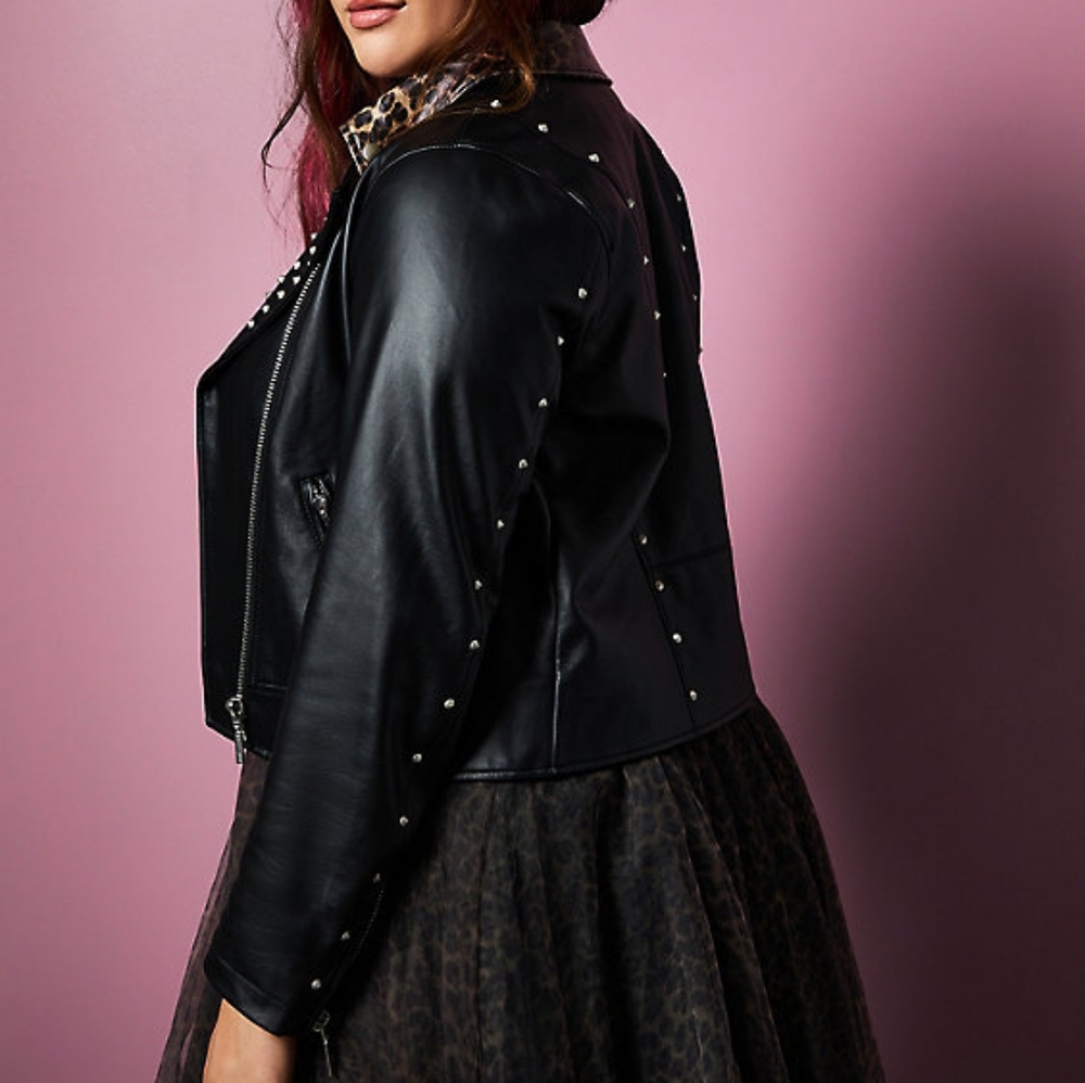 BNWT Betsey Torrid leather moto jacket